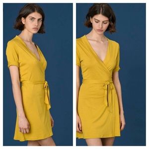 Sessun Bertille wrap yellow dress